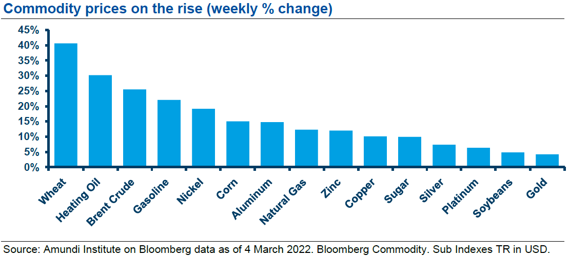 Amundi Institue on Bloomberg data as of March 2022. Bloomberg Commodity. Sub Indexes TR in USD